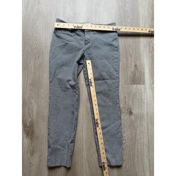 Banana Republic Sloan Fit, Black White Pants, Women's size 2 Houndstooth Checker - Picture 6 of 7